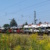 Zug mit verladenen Pkw fäht vorbei.