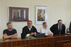 Bundespolizisten vor Gericht. © BÖHME
