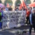 Palästinaaktionsbündnis Leipzig organisierte im Vorfeld, um den Nahost-Konflikt auf die DGB-Demonstration zu tragen. Foto: Alexander Böhm
