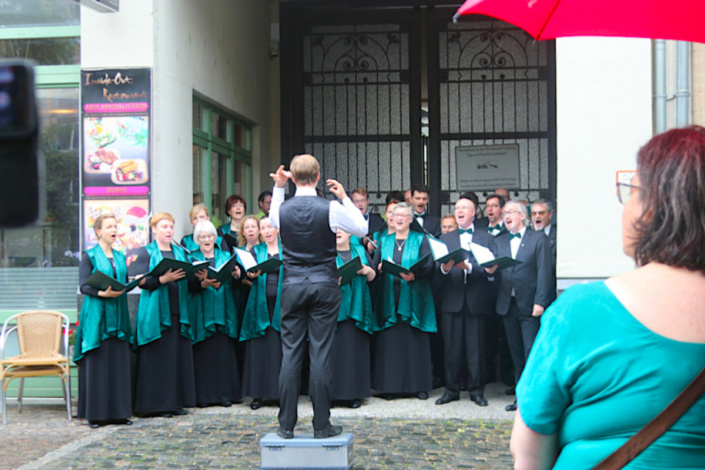 Auftritt des Leipziger Synagogalchors im Juni 2025. © Lucas Böhme