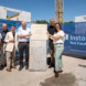Instone und die WBG Kontakt legen zusammen mit Baubürgermeister Thomas Dienberg den Grundstein für 69 weitere Mietwohnungen. Foto: Eric-Kemnitz.com