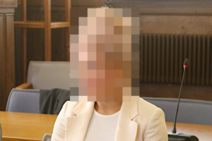 Die Angeklagte Denisa H. (30) muss sich seit Mittwoch vor dem Landgericht Leipzig verantworten. © Lucas Böhme