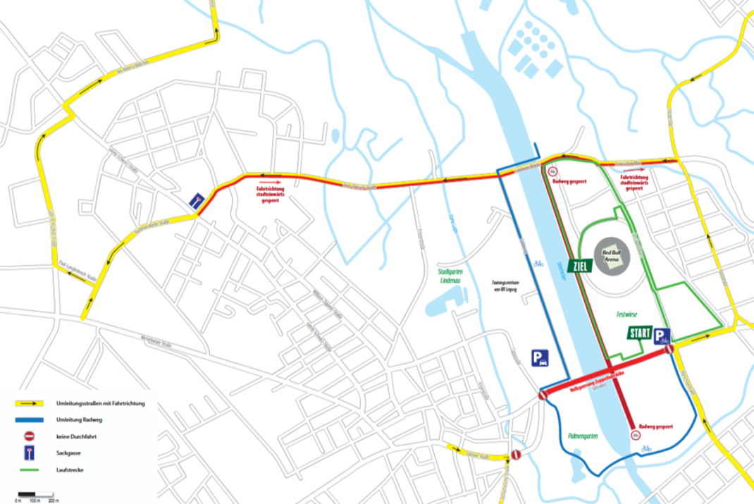 Karte Verkehr Firmenlauf 17.06.2026