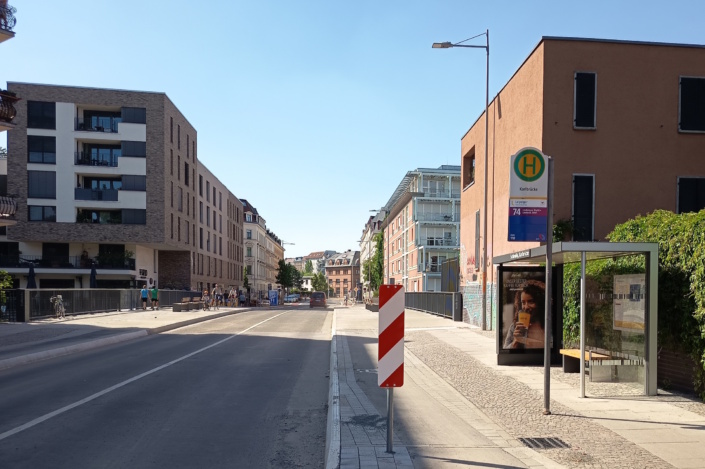 Blick von Osten auf die fertiggestellte Karlbrücke. Foto: Steffen Peschel