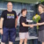 Übergabe des 6.000. EhrenamtsPasses: Thomas Köhler und Luise Popp von Roter Stern Leipzig und Larissa Zücker vom Freiwilligenagentur Leipzig e.V. Foto: Freiwilligenagentur Leipzig