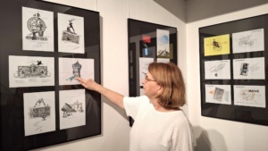 In der Ausstellung "Akzidenzen und Plakate" im Alte Rathaus. Foto: Stadtgeschichtliches Museum