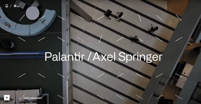 Webseite Palantir/Axel Springer. Screenshot: LZ