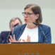 Frau Skadi Jennicke (Die Linke), Beigeordnete für Kultur, im Leipziger Stadtrat am 01.07.2026. Foto: Jan Kaefer