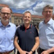Toralf Müller (Geschäftsführer Technik und Betrieb der LVB), Torsten Bonew (Finanzbürgermeister der Stadt Leipzig und Aufsichtsratsvorsitzender der LVB) und Ulf Middelberg (Geschäftsführer LVB). Foto: Leipziger Gruppe