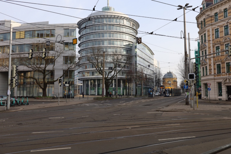 Komplettumbau: der Torgauer Platz. Foto: Ralf Julke