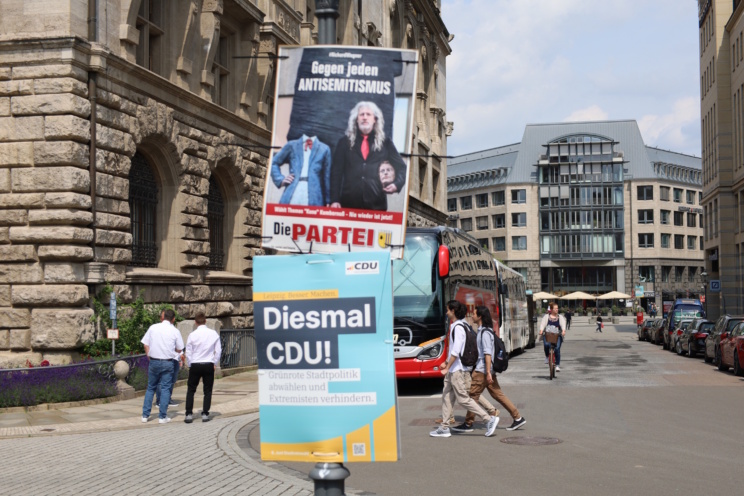 Wahlplakate zur Stadtratswahl 2024. Foto: Ralf Julke