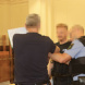 Der Angeklagte (65) muss für neun Jahre in Haft. © Lucas Böhme