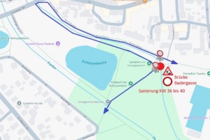 Brücke Schöppenteich. Quelle: Stadtverwaltung Taucha