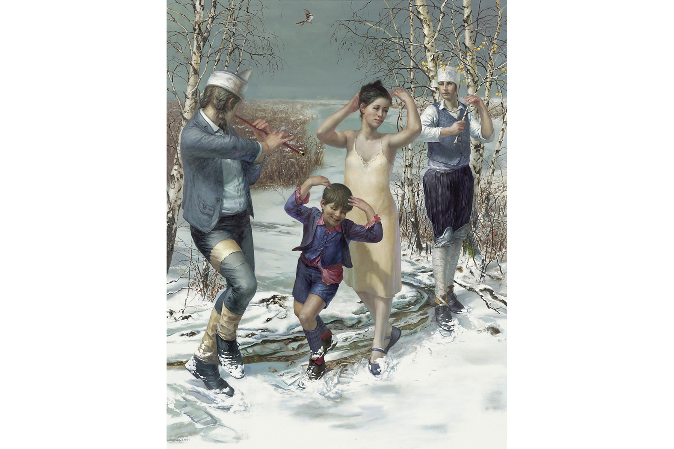 Frank Hauptvogel: Winter – In den Gärten der Iris, 2021. Foto: Galerie Schwind