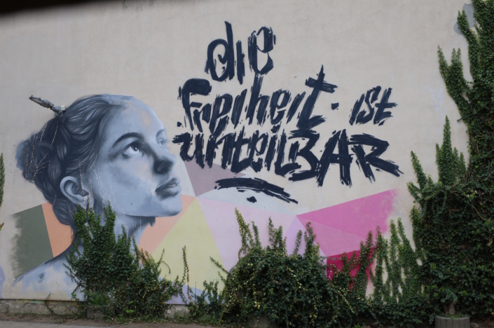 Graffiti an der LOP in Connewitz. Foto: Ralf Julke