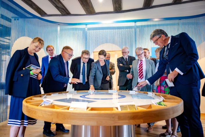 Eröffnung der Ausstellung zu den UNESCO Welterbestätten im Zentrum Welterbe. Foto: BKM Jeremias Heinig