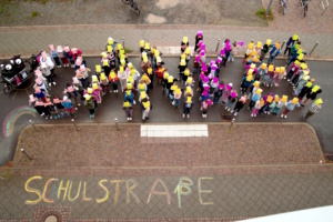 Danke, Schulstraße! Foto: AG Schulwegsicherheit der Schule am Auensee