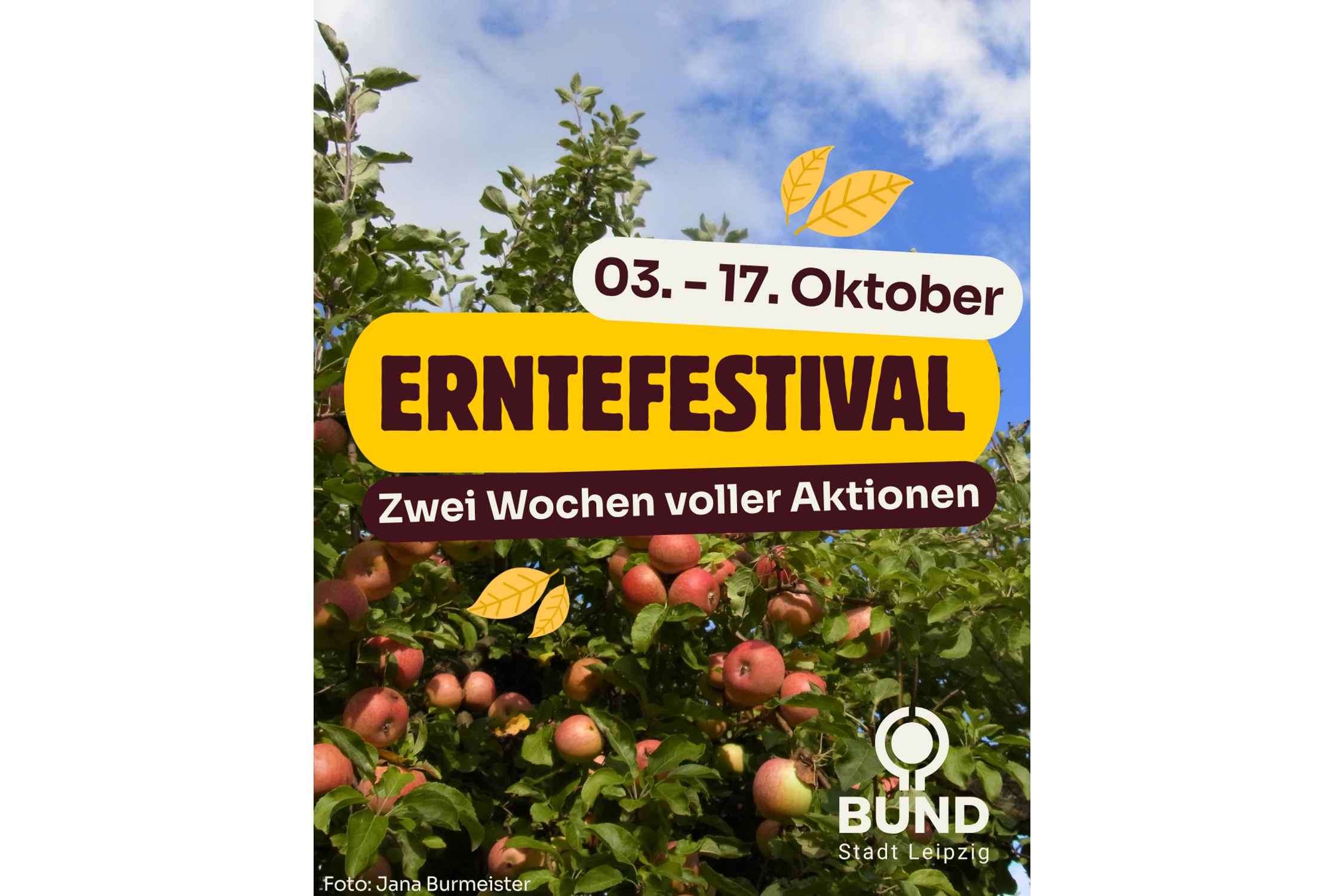 Ernte-Festival 2026. Plakat: BUND Leipzig