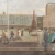 Günter Thiele: Leipziger Augustusplatz mit Mendebrunnen, 1966, Tempera auf Hartfaser, 100 x 134,5 cm. Foto: Galerie Schwind