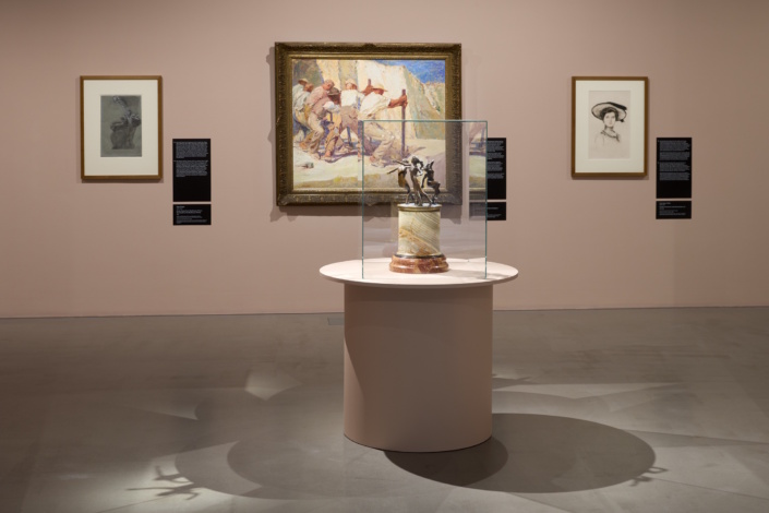 Vier Wände voller Kunst. Jüdische Familien und ihre Sammlungen in Leipzig, Ausstellungsansicht im , MdbK. Foto: PUNCTUM/Alexander Schmidt