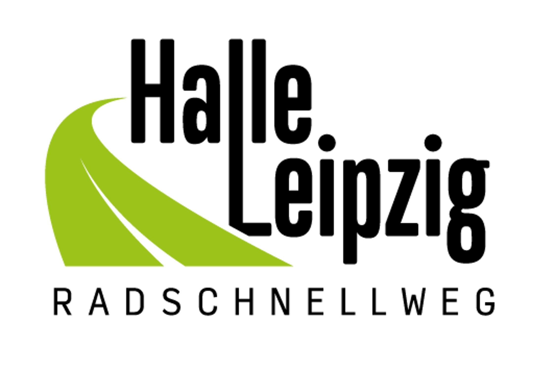 Logo des Radschnellwegs Halle - Leipzig.