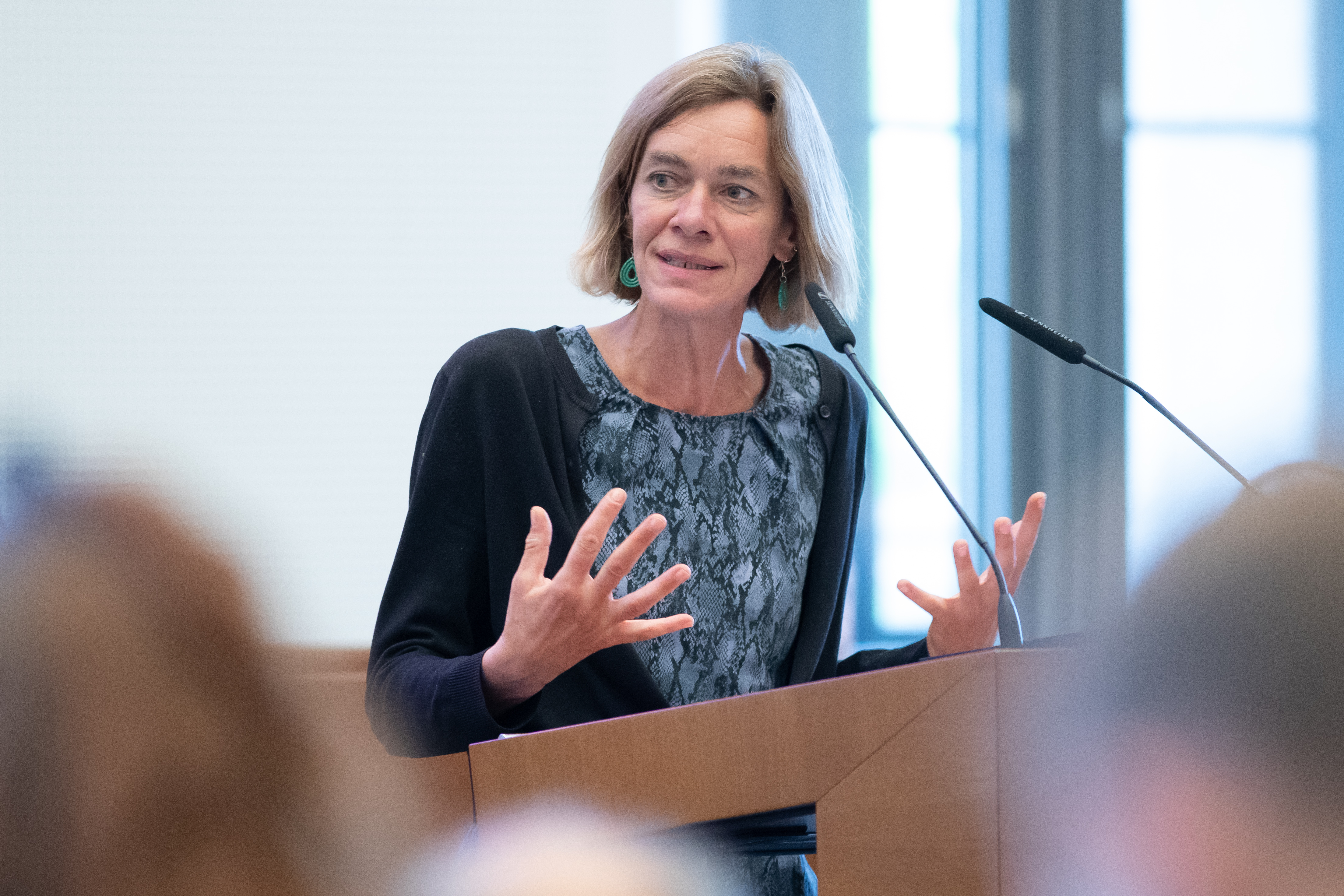 Juliane Nagel (Die Linke) im Leipziger Stadtrat am 30.09.2026. Foto: Jan Kaefer