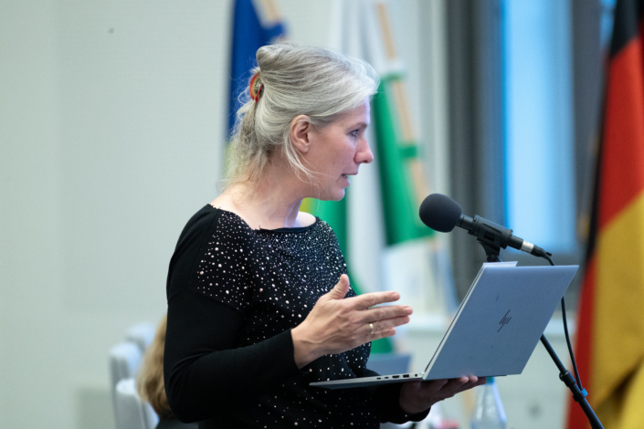 Katharina Krefft (Bündnis 90/Die Grünen) im Leipziger Stadtrat am 30.09.2026. Foto: Jan Kaefer