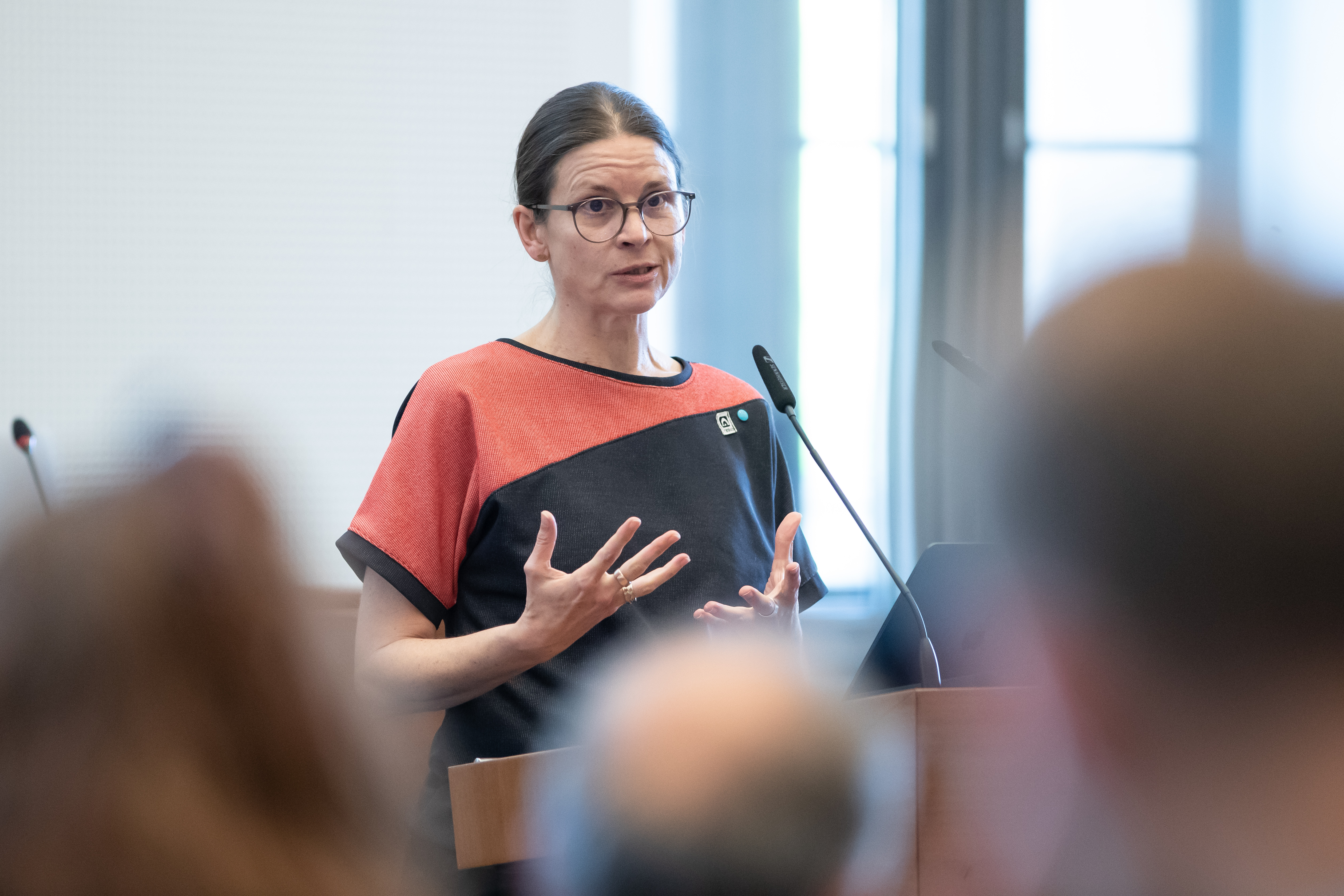 Kristina Weyh (Bündnis 90/Die Grünen) im Leipziger Stadtrat am 30.09.2026. Foto: Jan Kaefer
