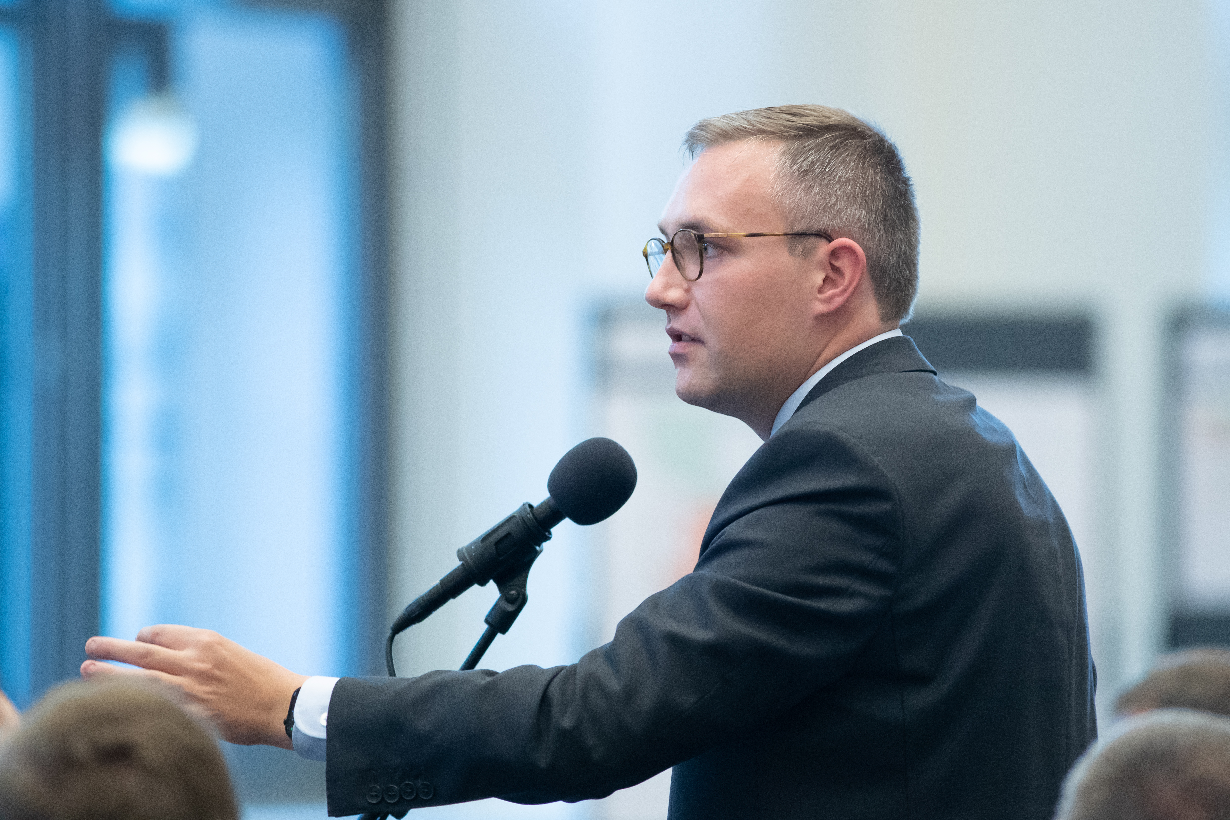 Lucas Schopphoven (CDU) im Leipziger Stadtrat am 30.09.2026. Foto: Jan Kaefer
