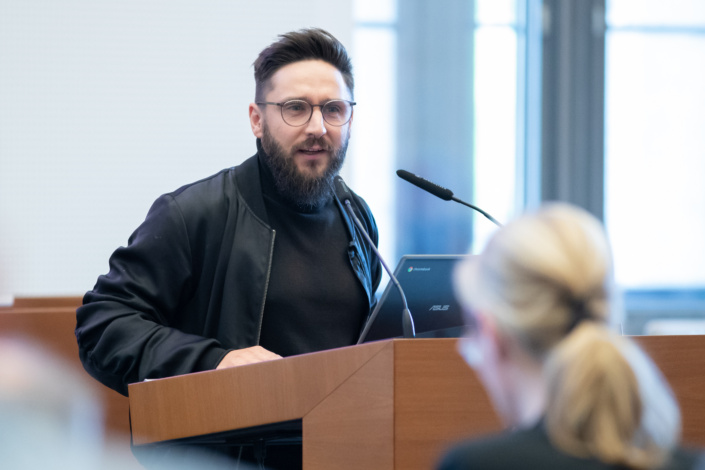 Sascha Jecht (BSW) im Leipziger Stadtrat am 30.09.2026. Foto: Jan Kaefer