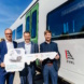Schlüsselübergabe für die 16 Siemens Mireo Plus B Batteriezüge, Foto: DB / Siemens