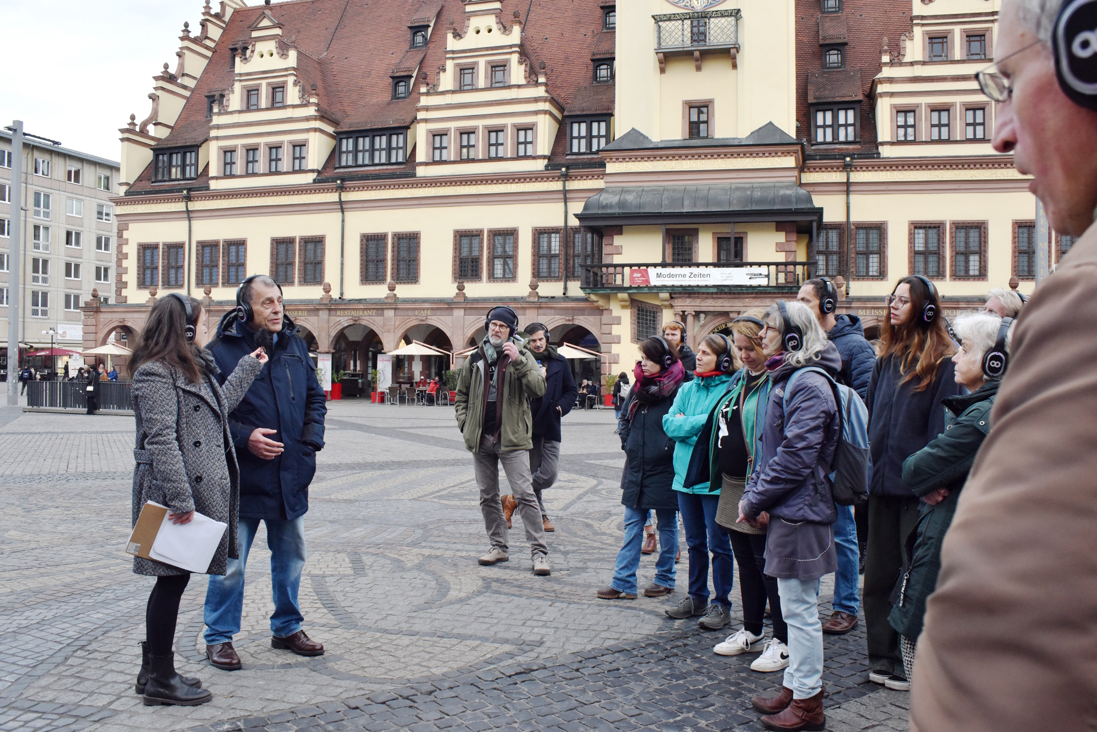 Audiowalk auf dem Markt Thomas Loest. Foto: ABL, T. Neubacher