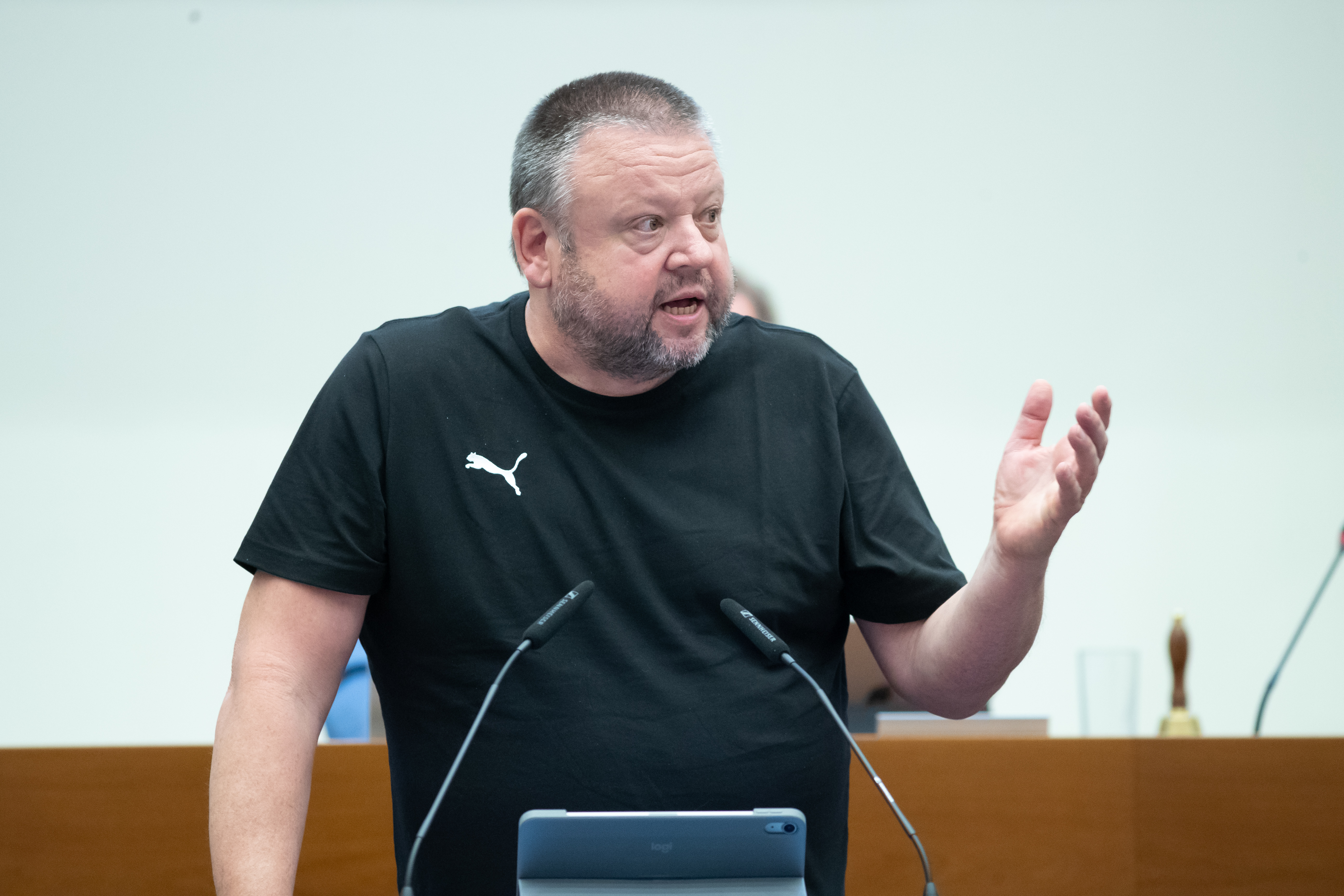 Andreas Geisler (SPD) im Leipziger Stadtrat am 30.09.2026. Foto: Jan Kaefer