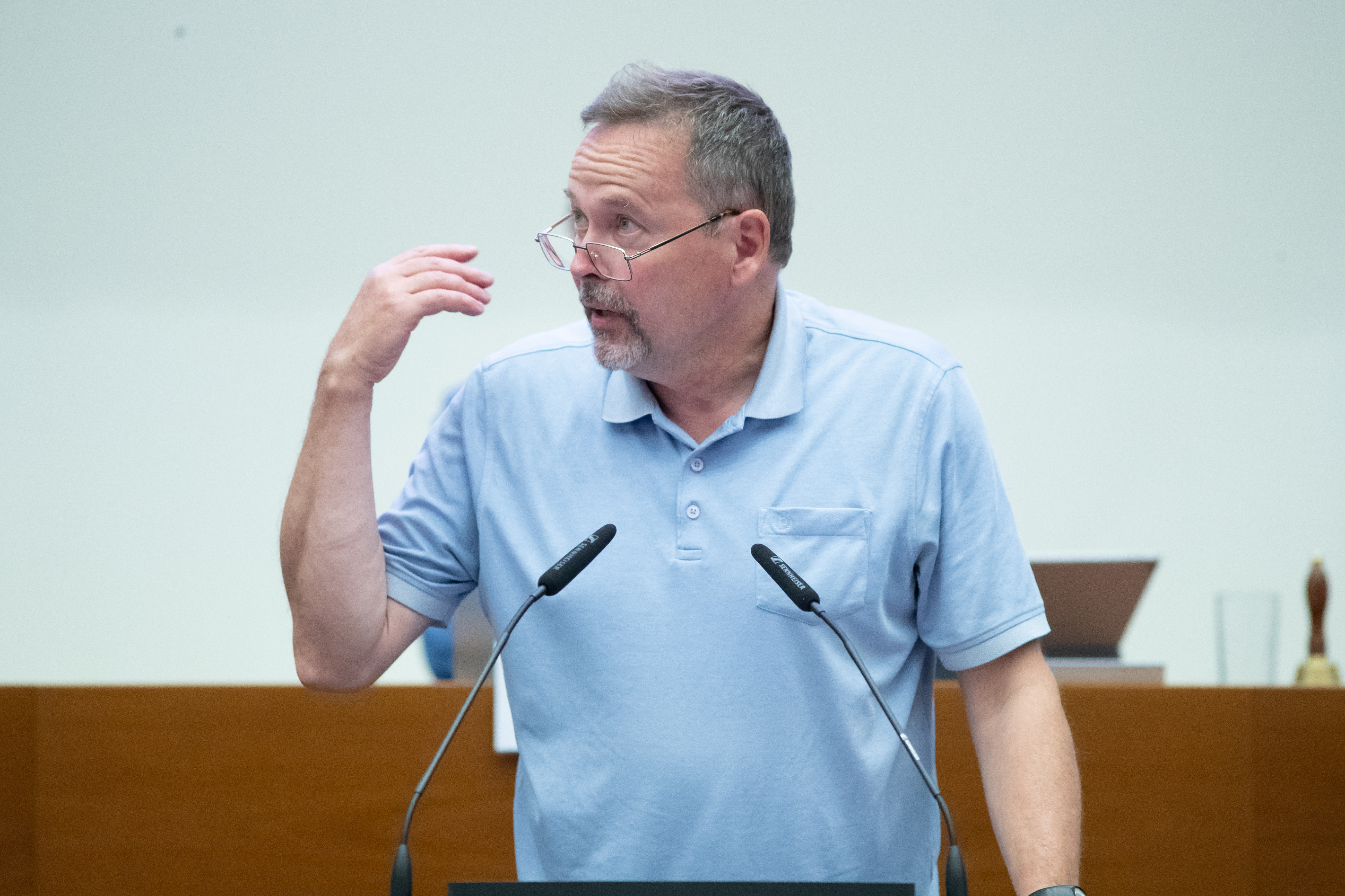 Ralf Pannowitsch (BSW) im Leipziger Stadtrat am 30.09.2026. Foto: Jan Kaefer