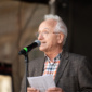 Pfarrer i.R. Christian Wolff auf einer Versammlung am 12. September 2026 in Leipzig. Foto: Ferdinand Uhl