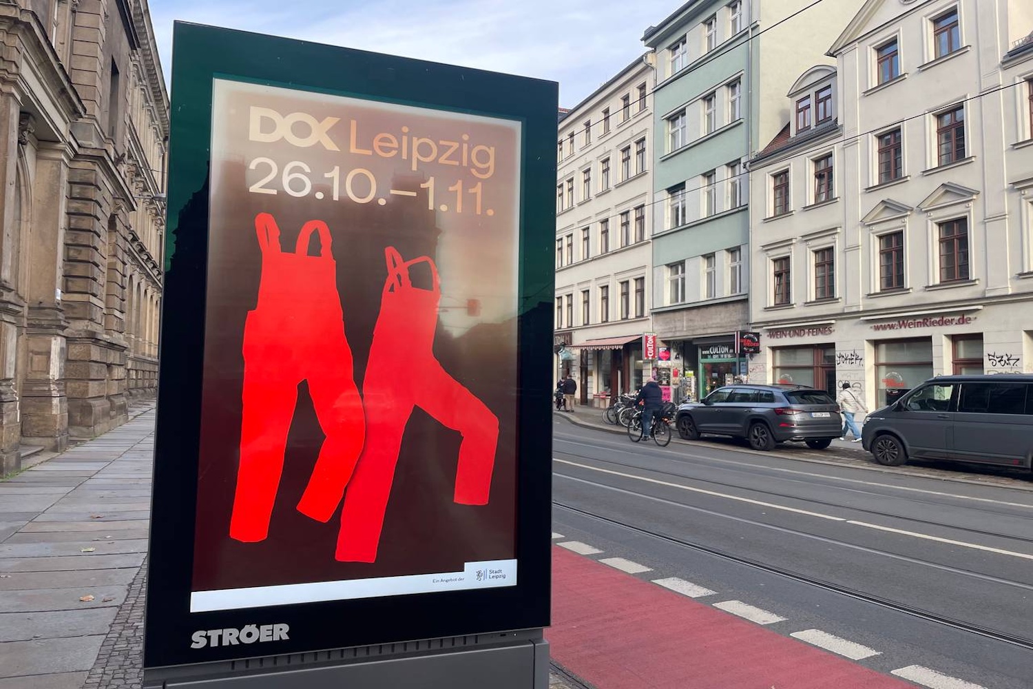 Plakat mit Ankündigung für DOK-Filmfestival