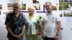 Familie Glatzel bei der Ausstellung „PLATTE. Leben in der Großwohnsiedlung“