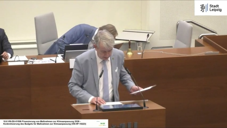 Am 30. September im Stadtrat: Finanzierung von Maßnahmen zur Klimaanpassung 2026