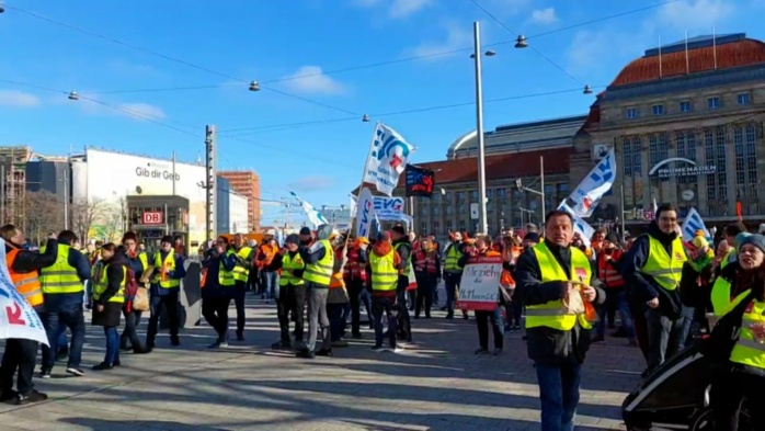27. März 2023: Streik-Impressionen Leipzig ab 9 Uhr