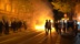 26. September 2023: Polizeieinsatz nach Spontandemonstration mit brennenden Barrikaden