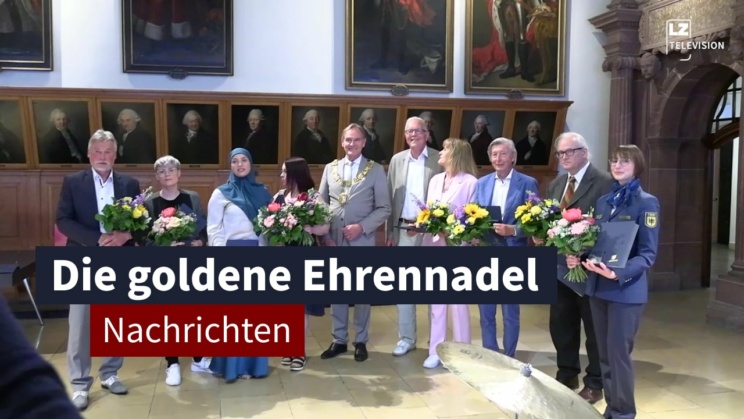 16. Mai 2024: Zehn Bürger*innen bekommen die goldene Ehrennadel der Stadt Leipzig | LZ TV Nachrichten